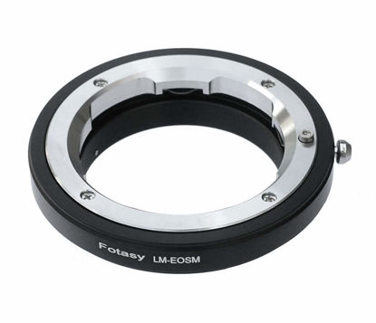 Picture of Fotasy Leica M Lens to EF-M Mount Adapter, LM Lense EOS M Adapter, Compatible with Canon EF M Mount Mirrorless Cameras EOS M M2 M3 M5 M6 M6 Mark II M10 M50 M100 M200 M200