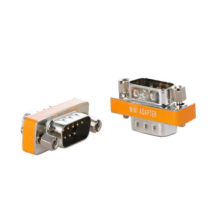 Picture of DB9 Null Modem Adapter Male to Male 2 Pack