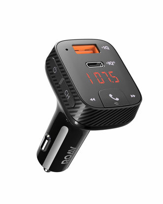 Picture of Anker Roav Bluetooth Car Adapter and Charger, Power IQ 3.0 Type C PD, FM Transmitter for Car, Wireless Calling with 5.0, Noise Cancellation -T2