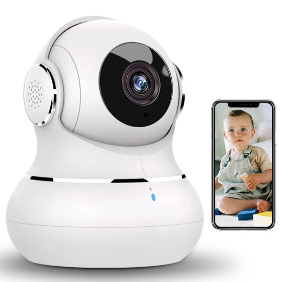 Picture of litokam Indoor Security Camera, 360 Pan/Tilt Home Security Camera with Motion Detection, 1080P Pet Camera with Phone App, Baby Monitor with Night Version, WiFi Camera-Two Way Audio, Work with Alexa