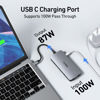 Picture of USB C Docking Station Dual DisplayPort, 8 in 1 USB C Hub with 2 DP, HDMI, VGA, USB C 2.0, 2 USB A 2.0, PD Charging Port, Multi Monitor Adapter for Dell/HP/Lenovo Laptops
