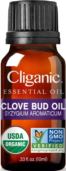 Picture of Cliganic Organic Clove Bud Essential Oil, 100% Pure Natural for Aromatherapy | Non-GMO Verified