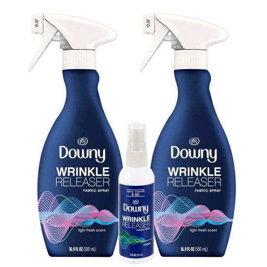 Picture of Downy Wrinkle Releaser 16.9 fl oz (2) With Travel Size Spray 3oz