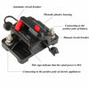 Picture of RED WOLF 60 Amp Circuit Breaker W/Ring Terminal 2 Gauge Connector Manual Reset Switch for Boat Trolling Motor Marine ATV Trailer Vehicles Stereo Audio Electronic Battery Solar System Inline Fuse