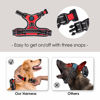 Picture of PHOEPET Reflective Dog Harness Large Breed Adjustable No Pull Vest with with Handle 2 Metal Rings 3 Buckles [Easy to Put on & Take Off](L, Red)