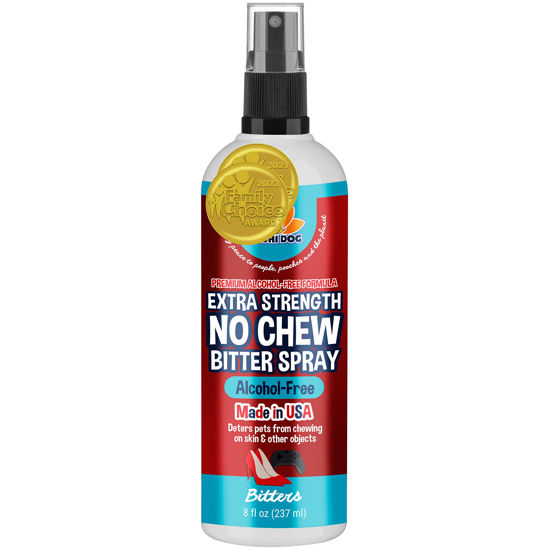 Picture of Bodhi Dog New Bitter 2 in 1 No Chew & Hot Spot Spray | Natural Anti-Chew Remedy Better Than Bitter Apple | Safe on Skin, Wounds and Most Surfaces | Made in USA (Alcohol Free, 8 Fl Oz)