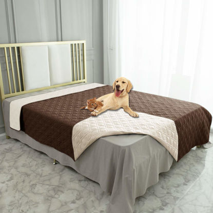 Picture of Ameritex Waterproof Dog Bed Cover Pet Blanket for Furniture Bed Couch Sofa Reversible