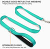 Picture of Joytale Double-Sided Reflective Dog Leash, 6 FT/5 FT/4 FT, Padded Handle Nylon Dogs Leashes for Medium & Large Dogs Walking, Teal, 4FT