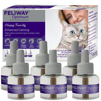 Picture of FELIWAY Optimum, Enhanced Calming Pheromone 30-day Refill - 6 Pack