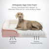 Picture of Bedsure Medium Orthopedic Dog Bed, Bolster Beds for Dogs - Foam Sofa with Removable Washable Cover, Waterproof Lining and Nonskid Bottom Couch, Pink