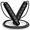 Picture of Jump Rope, Tangle-Free Rapid Speed Jumping Rope Cable with Ball Bearings for Women, Men and Kids, Adjustable Foam Handles Steel Jump Ropes for Fitness,Black,1 Pack