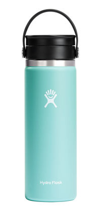 Picture of Hydro Flask 20 oz Wide Mouth with Flex Sip Lid Stainless Steel Reusable Water Bottle Dew - Vacuum Insulated, Dishwasher Safe, BPA-Free, Non-Toxic