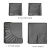 Picture of Full Size Sheet Set - Breathable & Cooling Sheets - Hotel Luxury Bed Sheets - Extra Soft - Deep Pockets - Easy Fit - 4 Piece Set - Wrinkle Free - Comfy - Charcoal Bed Sheets - Fulls Sheets - 4PC