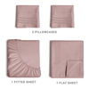 Picture of California King Size Sheet Set - Breathable & Cooling - Hotel Luxury Bed Sheets - Extra Soft - Deep Pockets - Easy Fit - 4 Piece Set - Wrinkle Free - Comfy - Mauve Bed Sheets - Cali King - 4PC