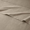 Picture of King Size Sheet Set - Breathable & Cooling Sheets - Softer Than Jersey Cotton - Same Look as Jersey Knit Sheets & T-Shirt Sheets - Deep Pockets - 4 Piece Set - Wrinkle Free - Heathered Beige - 4PC