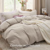 Picture of Bedsure Duvet Cover Full Size - Soft Prewashed Full Duvet Cover Set, 3 Pieces, 1 Duvet Cover 80x90 Inches with Zipper Closure and 2 Pillow Shams, Linen, Comforter Not Included