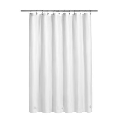 Picture of Barossa Design White Shower Curtain Liner - Premium PEVA, BPA & PVC Free, No Chemical Smell, Lightweight Shower Curtain with 3 Magnets, Metal Grommets - White, Standard Size