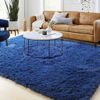 Picture of Navy Blue Fluffy Living Room Rugs, Furry Area Rug 5x8 for Bedroom, Shag Rug for Kids Room, Living Room Decor, Fuzzy Carpet for Nursery, Plush Rug for Game Room, Soft Shaggy Rug for Play Room