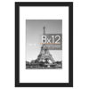 Picture of upsimples 8x12 Picture Frame, Display Pictures 6x8 with Mat or 8x12 Without Mat, Wall Hanging Photo Frame, Black, 1 Pack