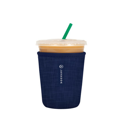 Picture of Sok It Java Sok Iced Coffee & Cold Soda Insulated Neoprene Cup Sleeve (Blue Jean, Small: 18-20oz)