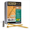 Picture of Deck Plus 48421 Wood Screws #10 x 3-1/2", Tan, 1lb Box