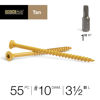 Picture of Deck Plus 48421 Wood Screws #10 x 3-1/2", Tan, 1lb Box