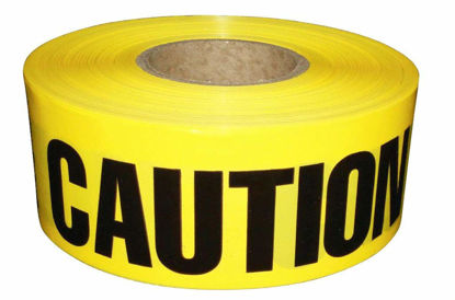 Picture of ATERET Premium Yellow Caution Tape I 3 inch x 1000 feet I Harzard Tape w/Bright Yellow & Bold Black Text I 3" Wide for Maximum Readability I Ideal Use for Danger/Hazardous Areas (1-Pack)