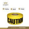 Picture of ATERET Premium Yellow Caution Tape I 3 inch x 1000 feet I Harzard Tape w/Bright Yellow & Bold Black Text I 3" Wide for Maximum Readability I Ideal Use for Danger/Hazardous Areas (1-Pack)