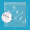 Picture of Clear Plastic RECLOSABLE Zip Bags - Bulk GPI Pack of 100 4" x 4" 2 mil Thick Strong & Durable Poly Baggies with Resealable Zip Top Lock for Travel, Storage, Packaging & Shipping.