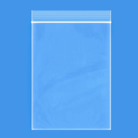 Picture of Edvision 6" x 9" Plastic Bags, 200 Count 2 Mil Transparent Resealable Zipper Poly Bags, Reclosable Storage Bags for Jewelry Supplies, Beads, Screws, Small Items