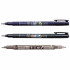 Picture of Tombow 62039 Fudenosuke Brush Pens, 3-Pack. Soft, Hard, and Twin Tip Markers for Calligraphy and Art Drawings