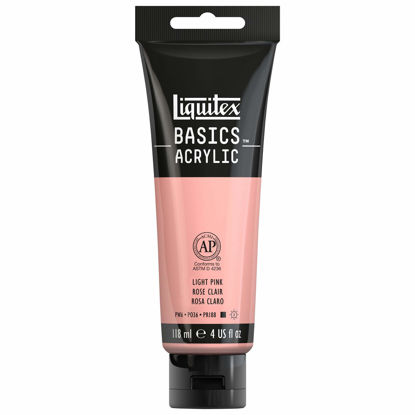 Picture of Liquitex BASICS Acrylic Paint, 118ml (4-oz) Tube, Light Pink