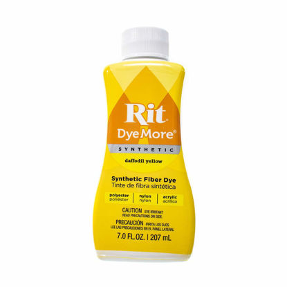 Picture of Synthetic Rit Dye More Liquid Fabric Dye - Wide Selection of Colors - 7 Ounces - Daffodil Yellow