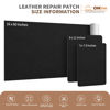 Picture of ONine Leather Repair Patch，Self-Adhesive Couch Patch，Available Anti Scratch Leather 5”X7.9”(12.7cm x 20cm) Peel and Stick for Sofas, Car Seats Hand Bags Jackets(Ink Black)