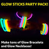 Picture of Glow Sticks Bulk Party Favors 100pk - 8" Glow in the Dark Party Supplies, Light Sticks for Neon Party Glow Necklaces and Bracelets for Kids or Adults