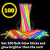 Picture of Glow Sticks Bulk Party Favors 100pk - 8" Glow in the Dark Party Supplies, Light Sticks for Neon Party Glow Necklaces and Bracelets for Kids or Adults