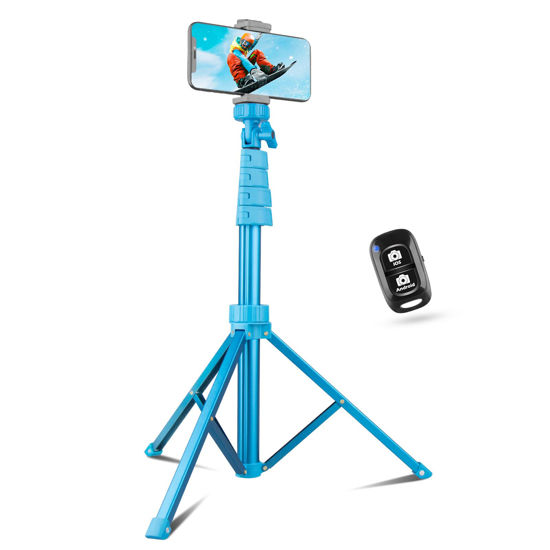 62 Extendable Tripod Stand with Bluetooth Remote for Iphone