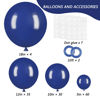 Picture of RUBFAC 129pcs Navy Blue Balloons Latex Balloons Different Sizes 18 12 10 5 Inch Party Balloon Kit for Birthday Party Graduation Baby Shower Wedding Holiday Balloon Decoration