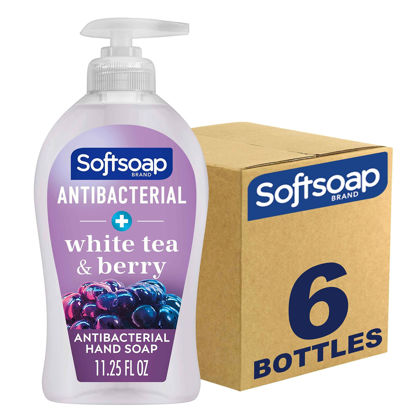Picture of Softsoap Antibacterial Liquid Hand Soap, White Tea & Berry Scent Hand Soap, 11.25 Ounce, 6 Pack