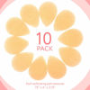 Picture of 10 Pack Facial Sponge for Daily Cleansing and Gentle Exfoliating - Buff Puff Style Exfoliating Pads for Removing Dead Skin, Dirt and Makeup - Reusable Puf, Made in The USA