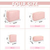 Picture of Waterproof Large Makeup Bag Pouch,Nylon Women Travel Toiletry Storage Bag Preppy Cosmetic Bag for Girls,Big Makeup Organizer Bag Cute Zipper Pouch Bag for Sport School Work Gift(Large-Flamingo)