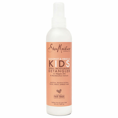 Picture of Sheamoisture Kids Extra Moisturizing Detangler for Curly Hair Coconut and Hibiscus Kids Detangler with Shea Butter 8 oz