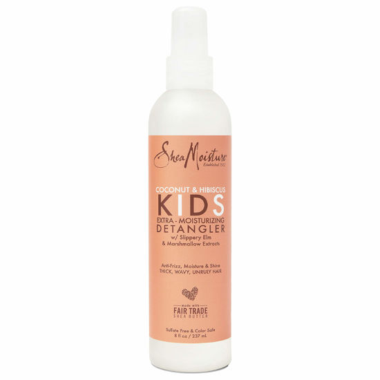 Picture of Sheamoisture Kids Extra Moisturizing Detangler for Curly Hair Coconut and Hibiscus Kids Detangler with Shea Butter 8 oz