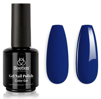 Picture of Beetles Gel Nail Polish, 1 Pcs 15ml Cobalt Color Soak Off LED Lamp Gel Polish Nail Art Manicure Salon DIY Gel Nail Design Decoration at Home