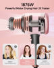 Picture of Wavytalk Professional Ionic Hair Dryer Blow Dryer with Diffuser and Concentrator for Curly Hair 1875 Watt Negative Ions Dryer with Ceramic Technology Nozzle for Fast Drying as Salon Light and Quiet