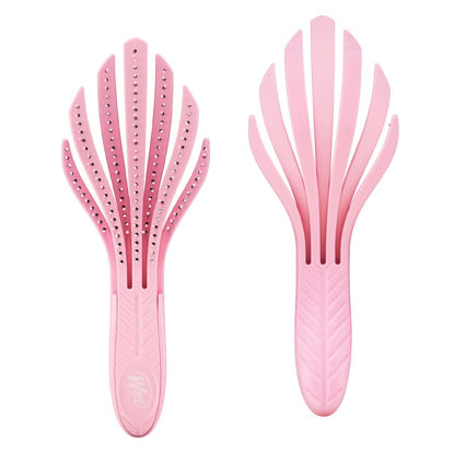 Picture of Wet Brush Go Green Hair Curl Detangler Brush - Pale Pink - Ultra-Soft IntelliFlex Detangling Bristles Glide Through Tangles with Ease - All Hair Types - No Split Ends & Pain-Free for Wet or Dry Hair