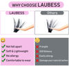 Picture of Lash Clusters 14-18mm 240pcs 50D Individual Lashes D Curl Cluster Lashes Mixed Length Eyelash Clusters DIY Lash Extension Kit Cluster Eyelash Extensions (50D-0.07D, 14-18mm)