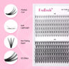 Picture of DIY Lash Extension Kit Individual Lashes Clusters Lash Bond and Seal, Clusters Lash Glue Remover and Eyelash Tweezers for Eyelash Extensions (10D+20D-0.07C, 8-16mm, Kit)