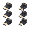 Picture of VCE HDMI 90 and 270 Degree Adapter 6-Pack, Right Angle HDMI Male to Female L Adapter Connector 3D&4K Supported