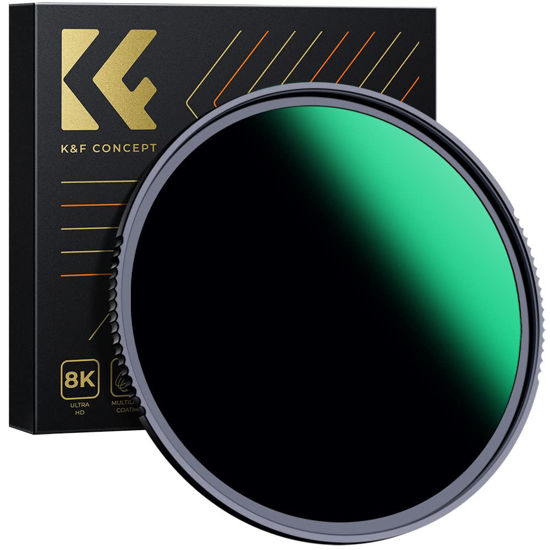 Picture of K&F Concept 77mm ND1000 (10-Stop Fixed Neutral Density Filter) ND Lens Filter, 28 Multi-Layer Coatings Waterproof Scratch Resistant Super Slim for Camera Lens (Nnao-X Series)